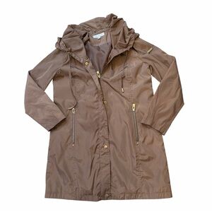 Via Spiga Brown Hooded Jacket